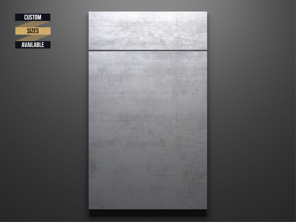 Concrete Sample Door on Grey Background