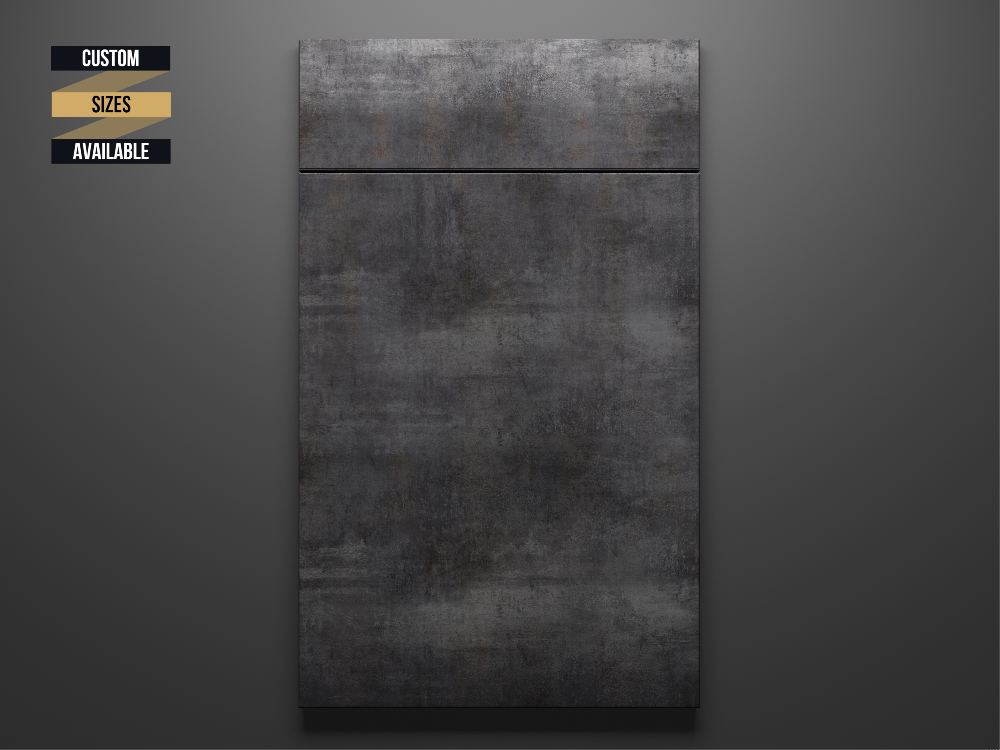 Rustic Grey Sample Door on Grey Background