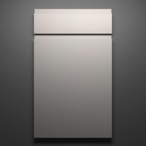 Lacquer Ash Sample Door on Grey Background